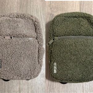 Brixley crossbody sling bag bundle- limited edition - brown and green sherpa